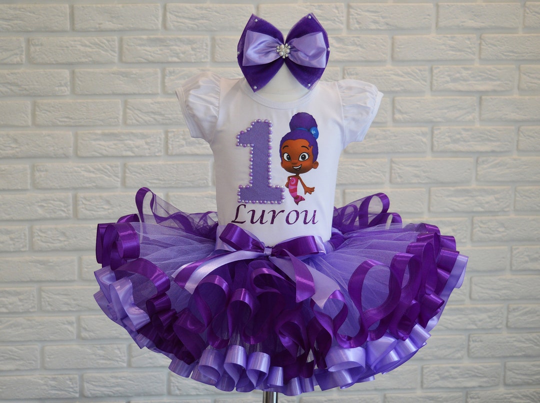 bubble guppies birthday dress Inspired Bubble Guppies cake smash outfit with party hat, Bubble Guppi –  etsyimport main image 1