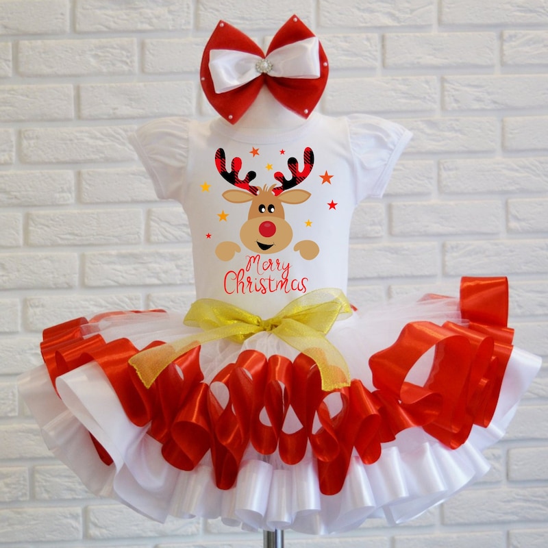 Christmas Tutu Set with Ears (Age 3-8) main image 0