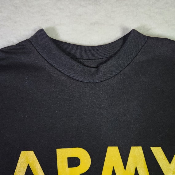 US Army Shirt Small Black Distressed Military Phy… - image 3