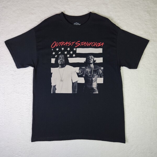 Outkast Shirt Large Black Stankonia Hip-Hop Rap Music Crew Neck T-shirt