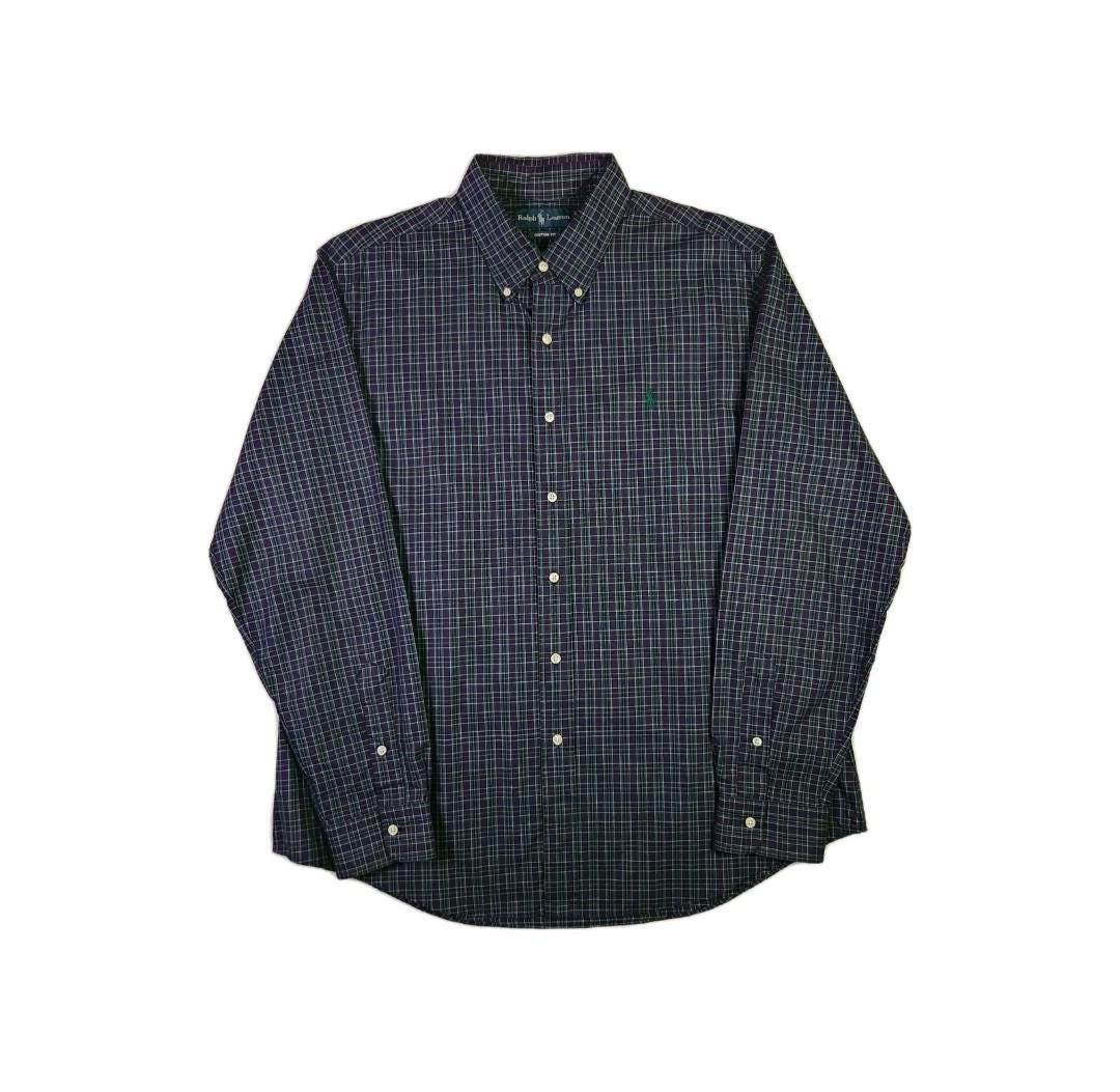 Polo by Ralph Lauren オンブレチェック　シャドー　L Polo by Ralph Lauren オンブレチェックシャドーL 90s Ralph Lauren