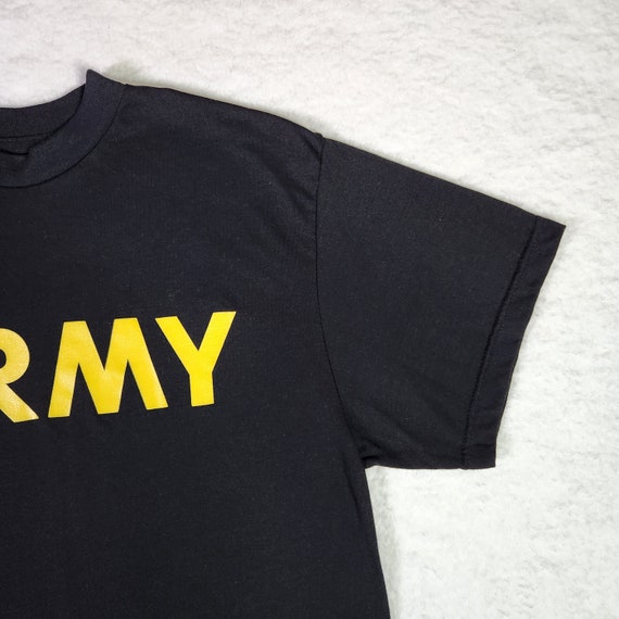 US Army Shirt Small Black Distressed Military Phy… - image 4