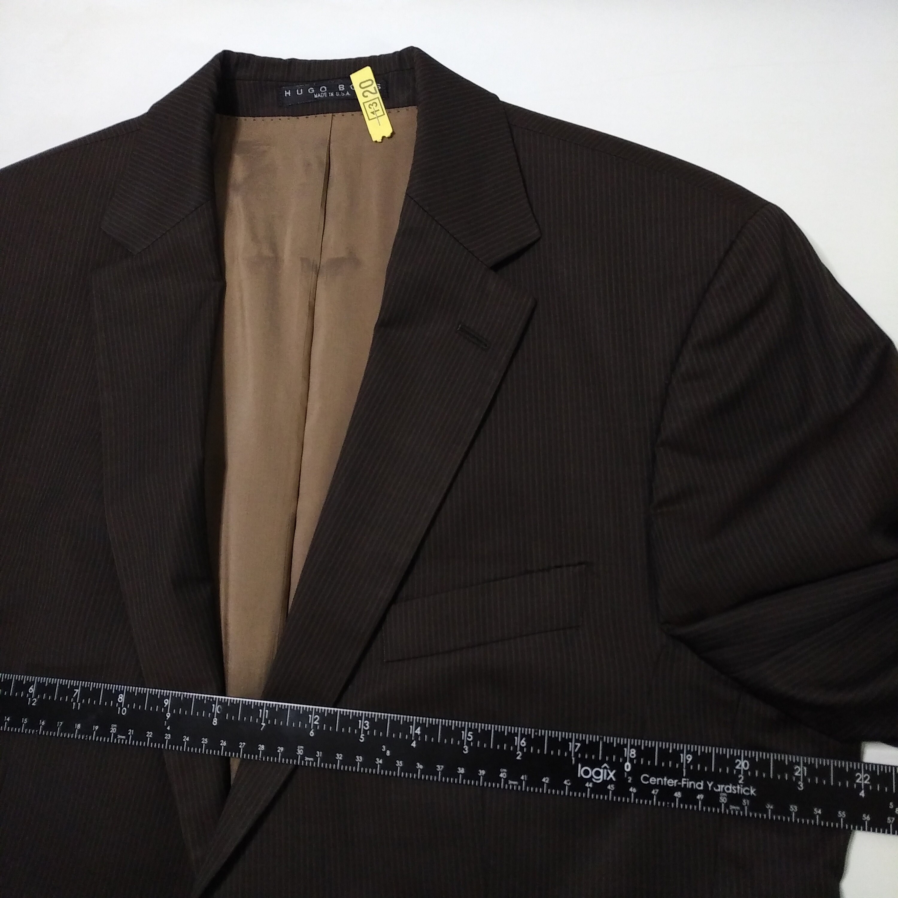 Veste De Costume HUGO BOSS Pasolini/Movie - Laine Bleue, Taille 50 (L) - Neuve (poches Cousues)