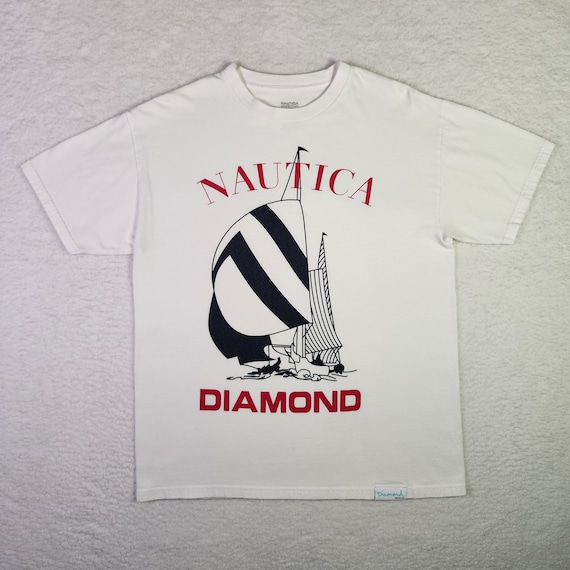 Diamond Supply Co. X Nautica Shirt Medium White Streetwear Skateboarding T- shirt - Etsy Canada