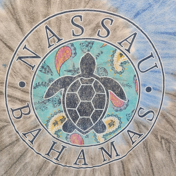 Nassau Bahamas T-shirt Medium Tie-Dye Travel Souv… - image 4
