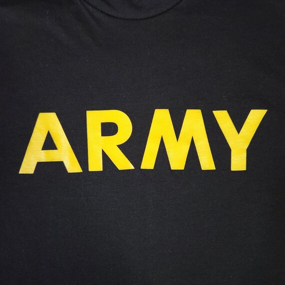 US Army Shirt Small Black Distressed Military Phy… - image 5