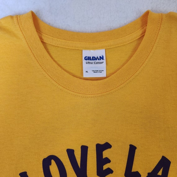 Los Angeles LA Lakers Vintage Shirt XL Gold 2008 … - image 4