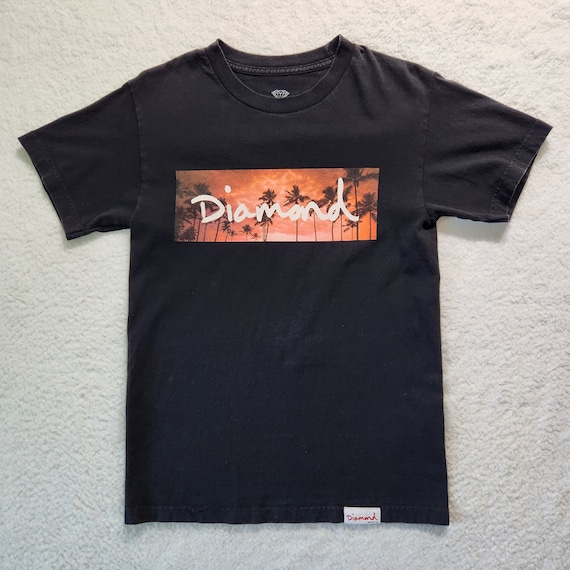 【CPGN STUDIO】Diamond Logo Short Sleeve T-shirt Diamond Supply Co. Men's Logo Graphic Short Sleeve Crew Neck