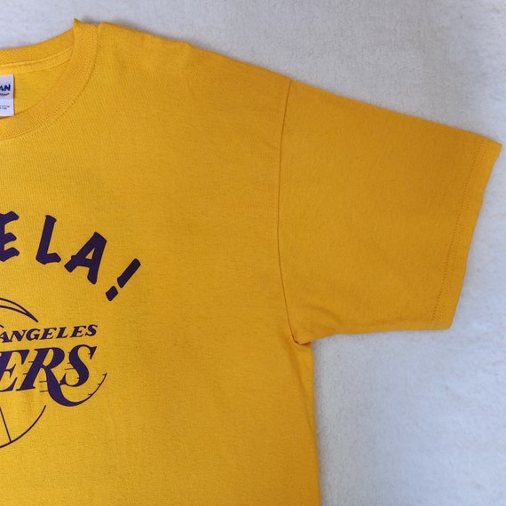 Los Angeles LA Lakers Vintage Shirt XL Gold 2008 … - image 5