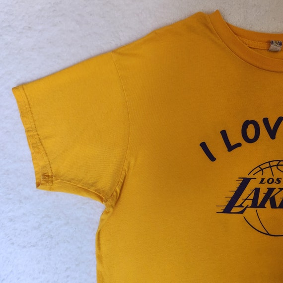 Los Angeles LA Lakers Vintage Shirt XL Gold 2000 … - image 3