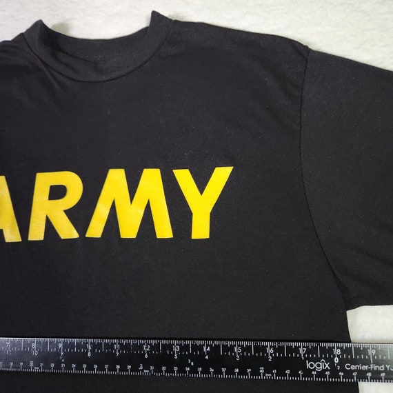 US Army Shirt Small Black Distressed Military Phy… - image 9