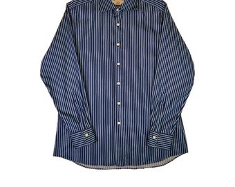 Charles Tyrwhitt Gestreiftes Hemd Herren 16.5 / 34 Slim Fit Button Up Spreizkragen Herbstmode