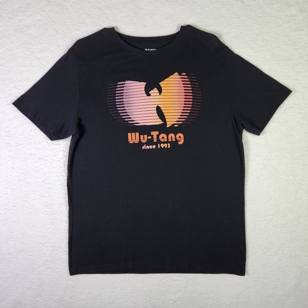 Wu-Tang Clan Shirt Medium Black Classic Band Tee Hip-Hop Rap Music Crew T-shirt