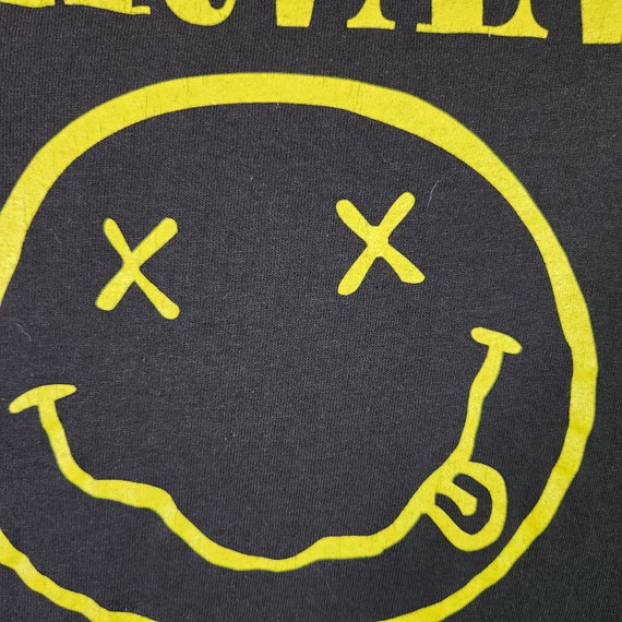 Nirvana Shirt Large Black Band Tee Rock Music Mem… - image 6