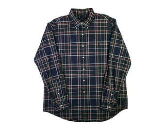 Vintage 90's Polo Ralph Lauren Red Plaid Shirt – CobbleStore