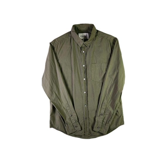 olive green dress shirt men Olive Tapered Fit Shirt - Green Muscle Fitted