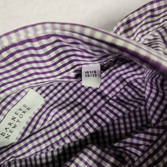 VINTAGE Barneys New York Dress Shirt 15.5/ 32-33 … - image 6