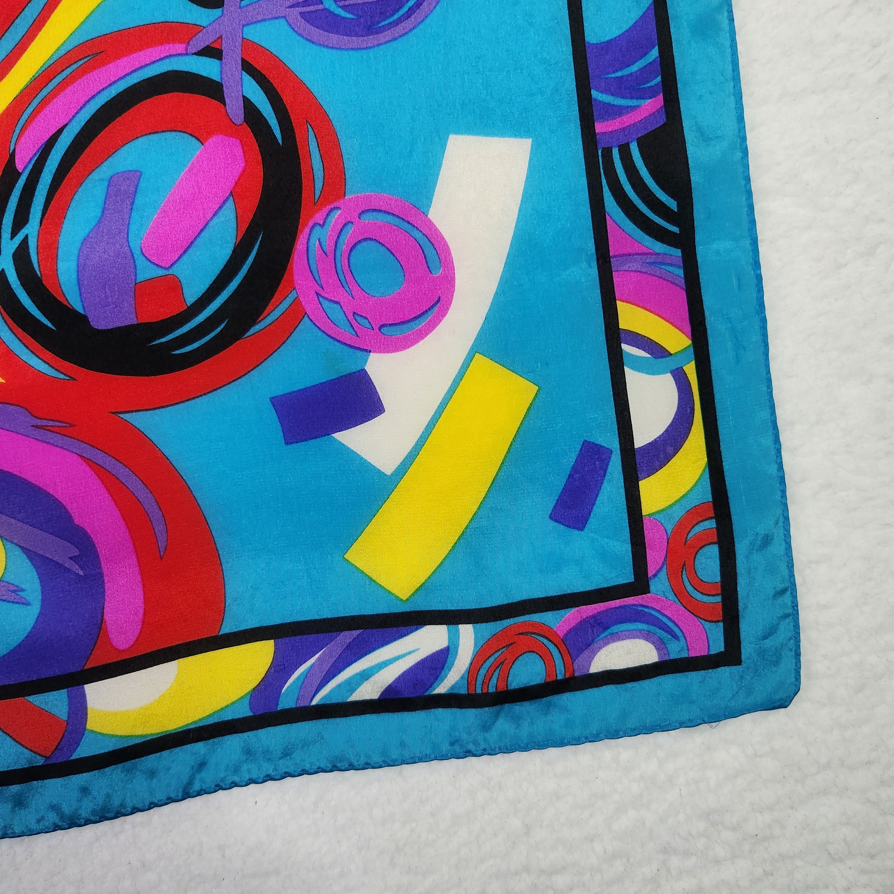 VINTAGE Silk Scarf Turquoise Colorful 1980s New Wave Square Made in Japan - Etsy Canada VINTAGE Silk Scarf Turquoise Colorful 1980s New Wave Square Made in Japan - Etsy Canada