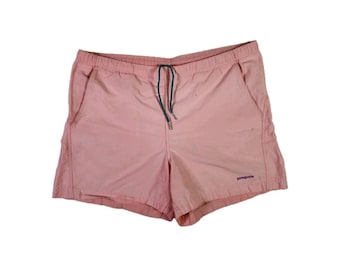VINTAGE Patagonia Running Shorts Womens 8 Pink Athletic Outdoors Made In USA