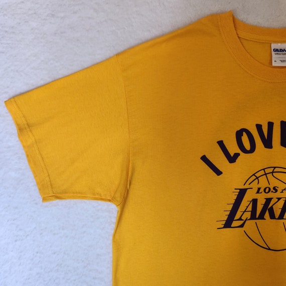Los Angeles LA Lakers Vintage Shirt XL Gold 2008 … - image 3
