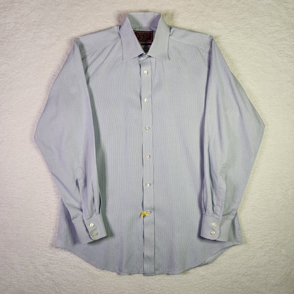VINTAGE Charles Tyrwhitt Dress Shirt 16.5/ 34 Slim Fit White Sea Island Cotton