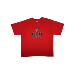 CSUN Cal State Northridge Matadors T-shirt VINTAGE XL rouge T-shirt de sport universitaire recto-verso unisexe