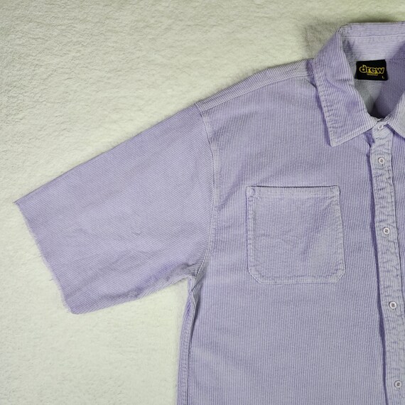 Buy Drew House Corduroy Shirt Large Lavender Oversized Short  