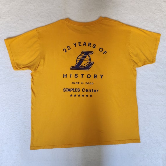 Los Angeles LA Lakers Vintage Shirt XL Gold 2000 … - image 2