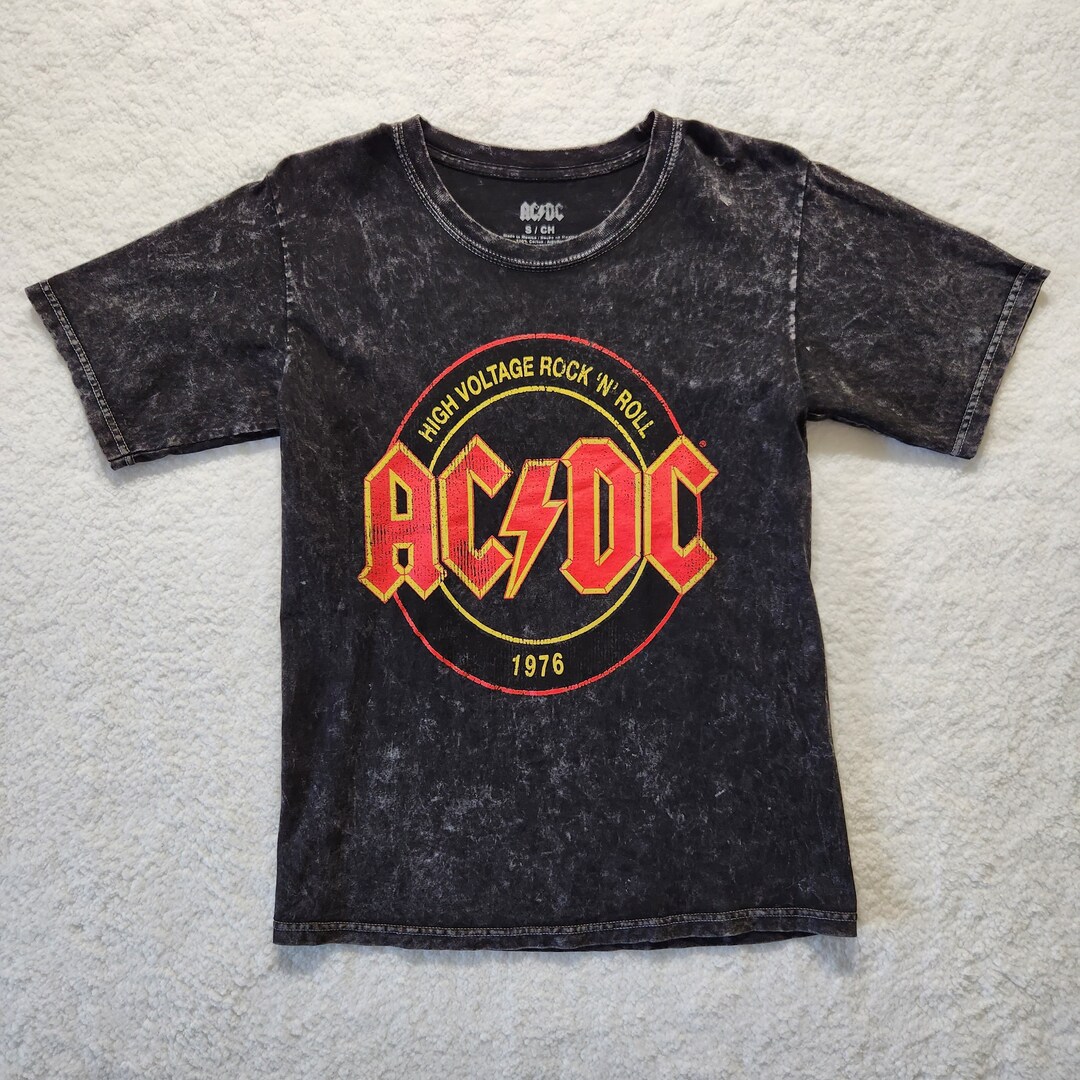 【AC/DC】Tシャツ⑦ XLサイズ AC/DC Band T-Shirt 2XL Orange Tie DYE Breach Cotton Highway