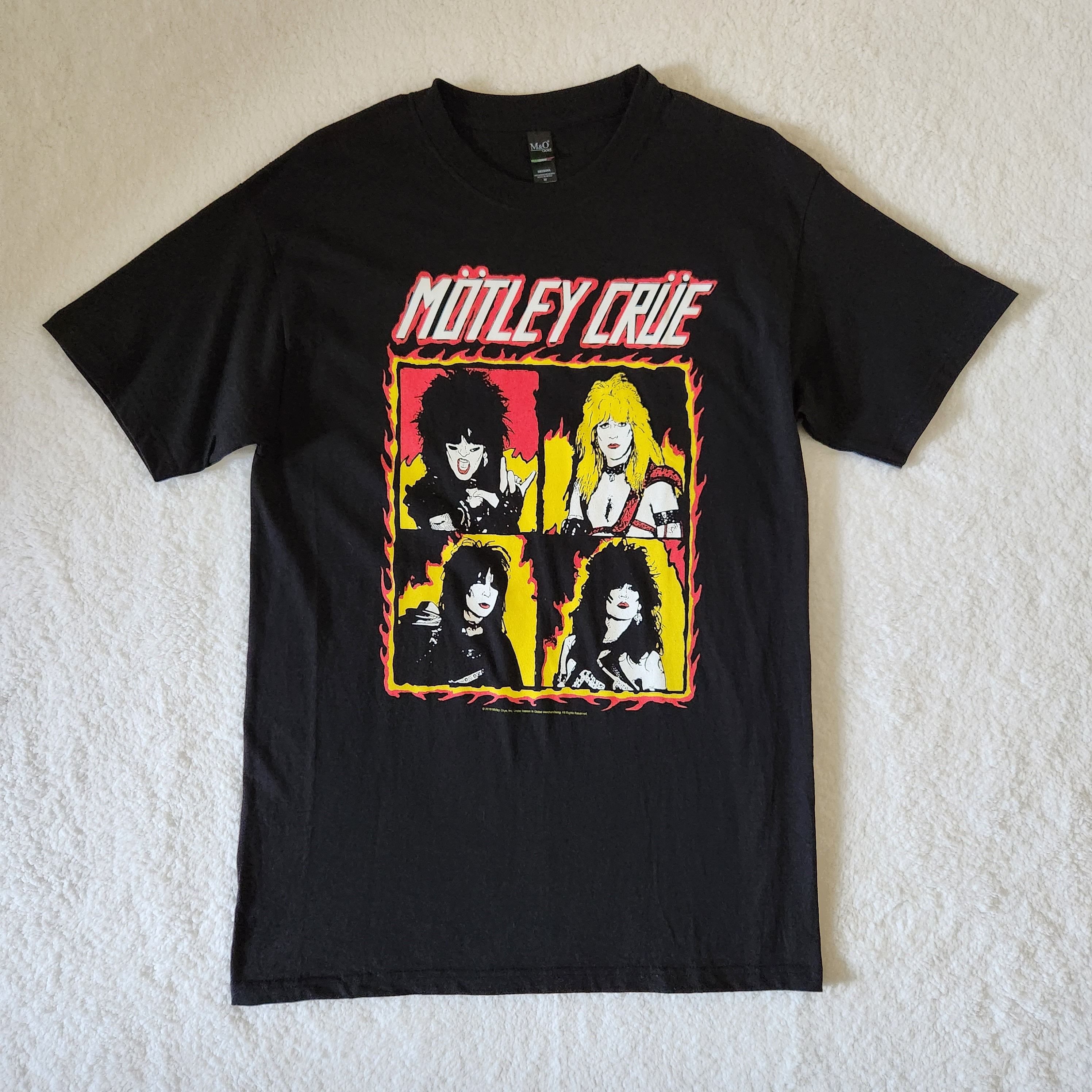 Mötley Crüe Band T-shirt Medium Black Classic Rock & Roll