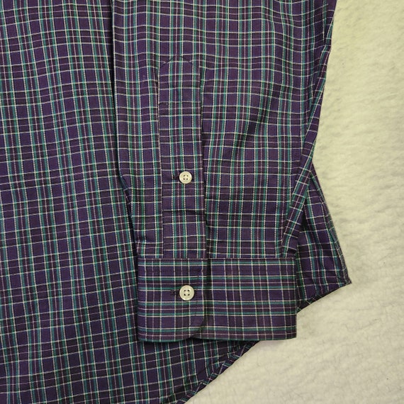 VINTAGE Polo Ralph Lauren Shirt XL Purple Green P… - image 6