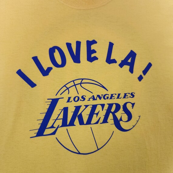 Los Angeles LA Lakers Vintage Shirt XL Gold 2008 … - image 6