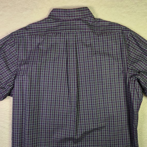 VINTAGE Polo Ralph Lauren Shirt XL Purple Green P… - image 3