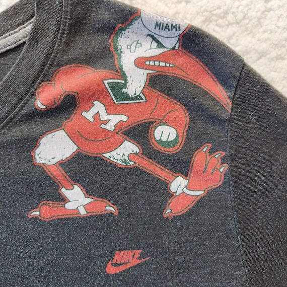 Miami Hurricanes Shirt Adult Large Gray Nike NCAA… - image 5
