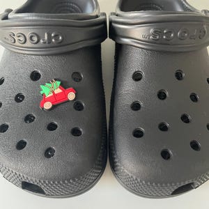 Christmas tree on a car  croc charm Jibbitz