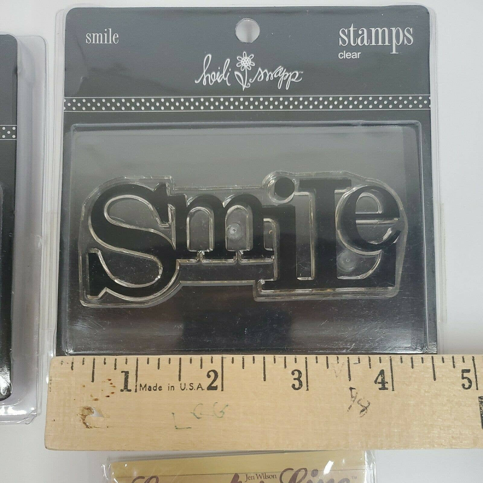 Clear Acrylic Cling Stamps Lot Of 4 Etsy