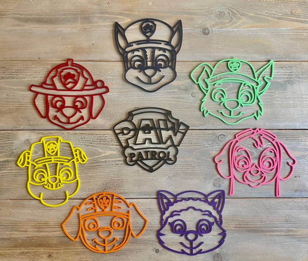 Paw Patrol Collection Paw Patrol Childrens Bedroom Decor Etsy