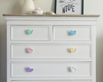 Bird Theme Drawer Handles, Animal Drawer Handles, Nursery Drawer Handles, Drawer Knobs, Drawer Handles, Drawer Pulls, Animal Theme Decor