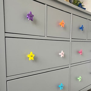 Gamer Stars Drawer Handles, Gamer Bedroom Decor, Gamer Drawer Knobs, Childrens Bedroom, Kids Gamer Bedroom, Kids Drawer Handles, Drawer Pull