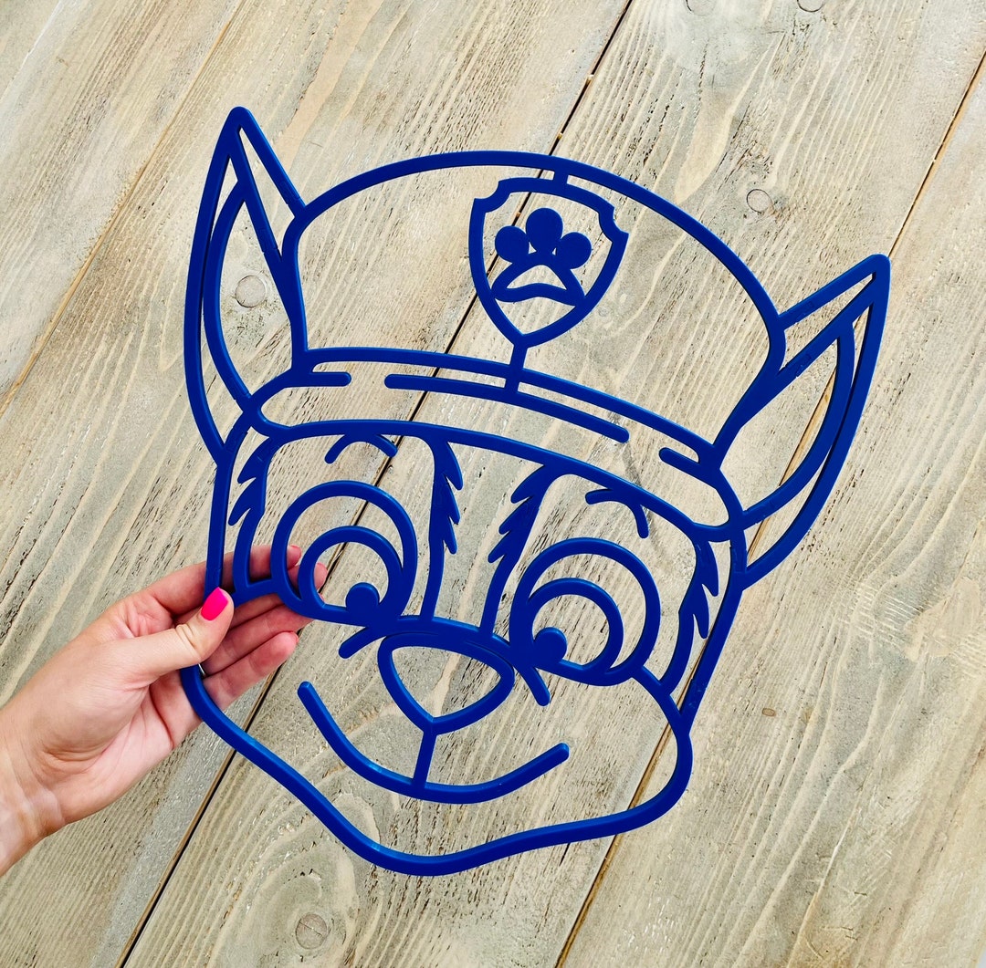 Paw Patrol Chase Paw Patrol Childrens Bedroom Decor Paw Etsy