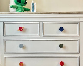 Planet Drawer Handles, Space Drawer Handles, Space Bedroom Decor, Space Drawer Knobs, Space Wardrobe Handles, Childrens Bedroom, Kids Space