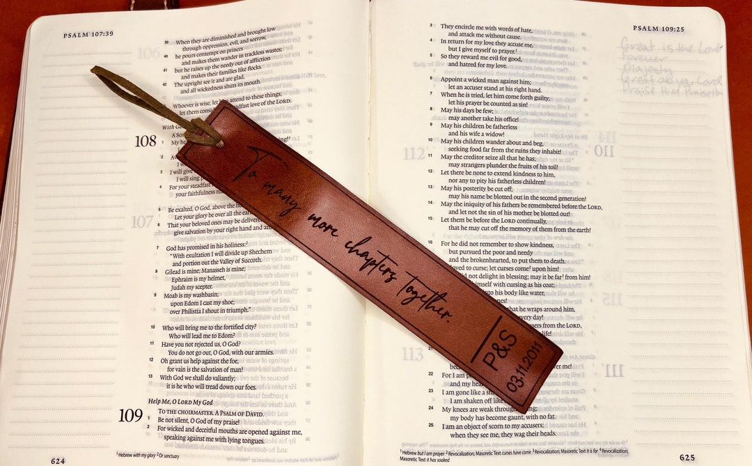 Personalized 3rd Anniversary Bookmark Book Lover Gift Personalized 3rd Anniversary Bookmark Book Lover Gift