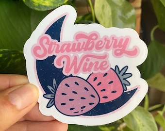Erdbeer Wein Sticker, 90s Country Musik Sticker