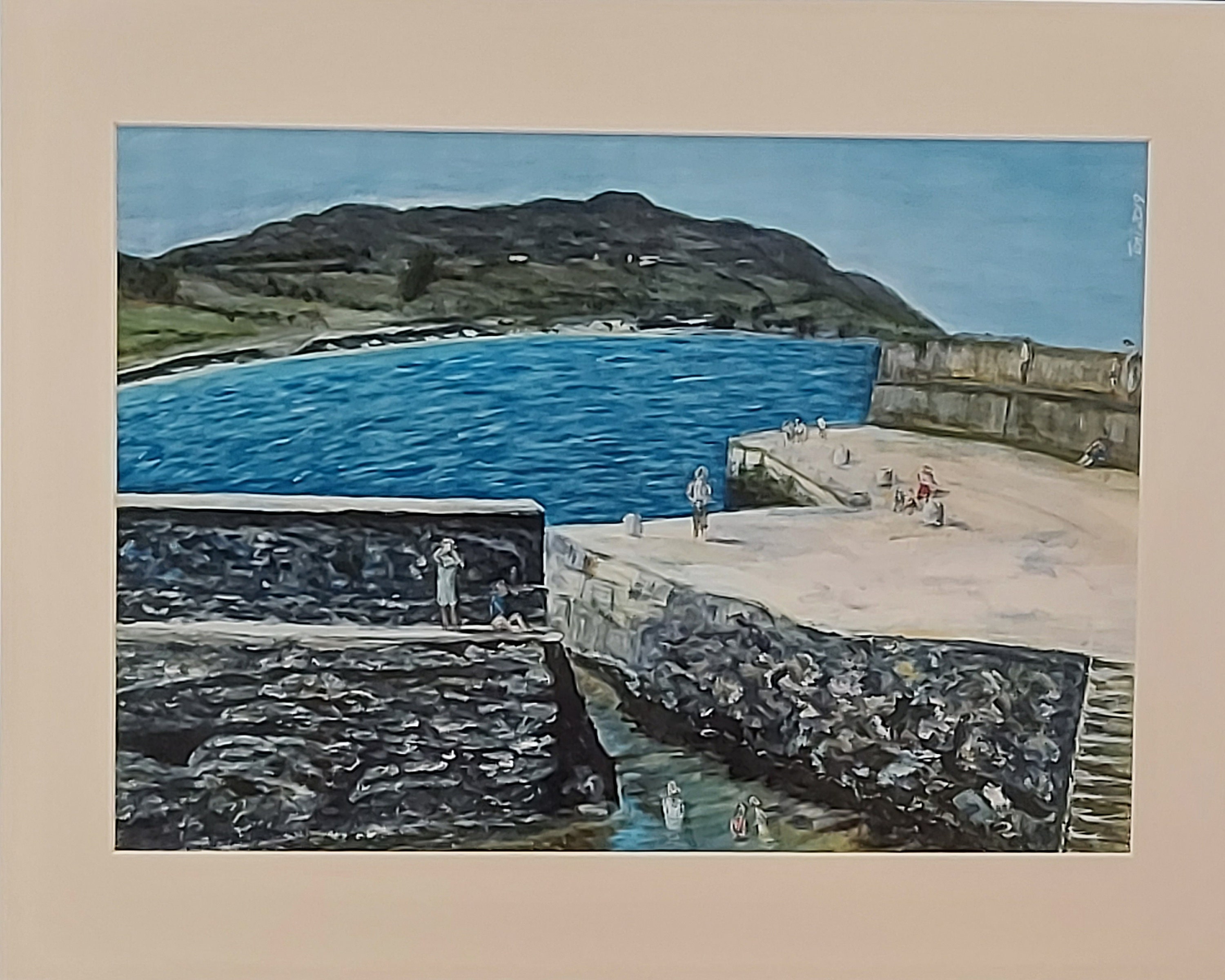 Greystones Docks where we learned to swim. Co. Wicklow Etsy
