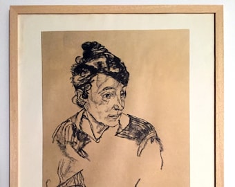 Egon Schiele - Bildnis der Mutter Schieles (1918)