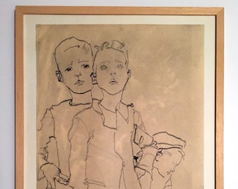 Egon Schiele - 3 Friends (1910)