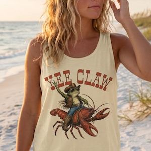 Yee Klauen Tank Top, Western Cowboy Frosch Reitpanzer Top, Unisex Tank Top