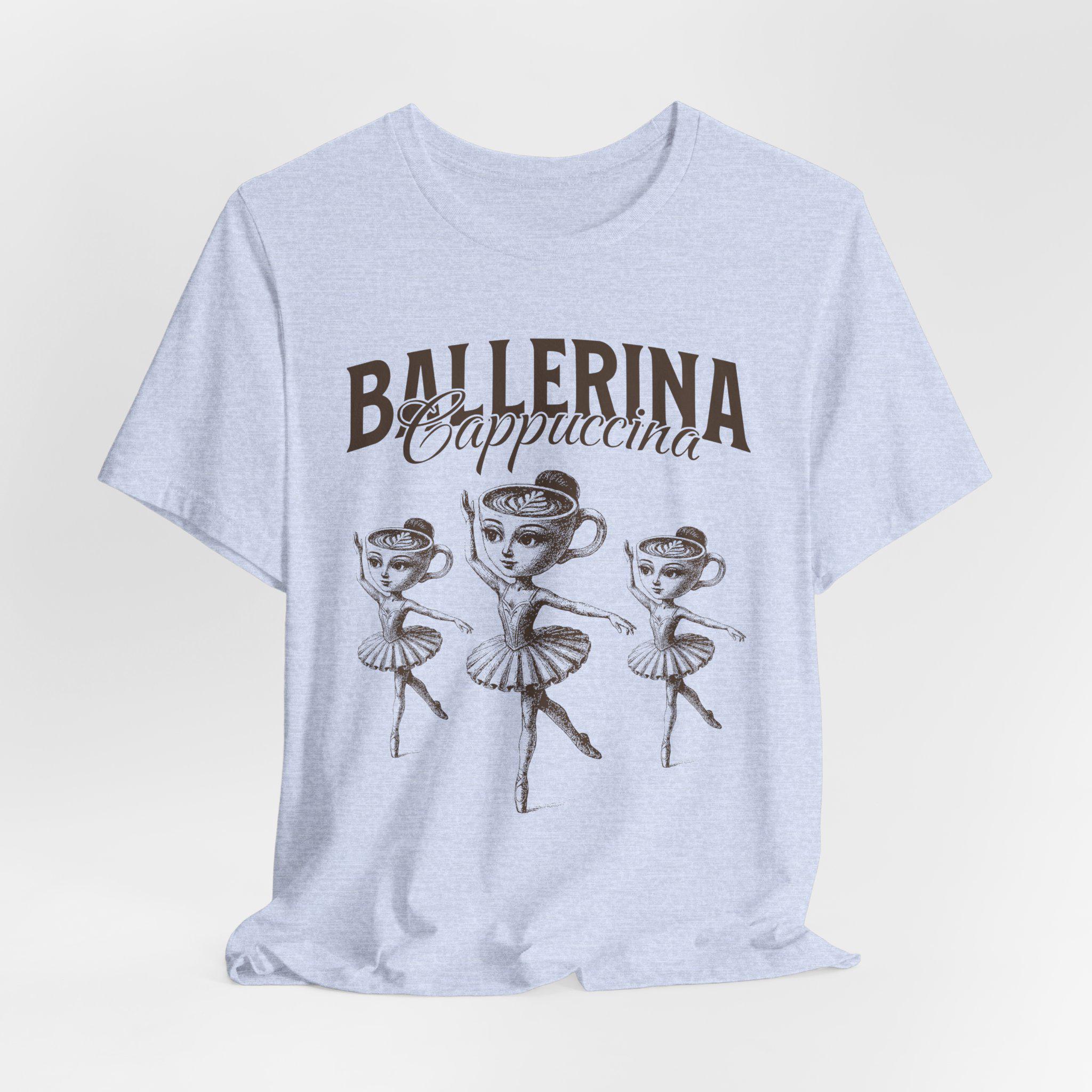 バレリーナ・カプチーナ シャツ、バレリーナ・カプチーナ ミーム Tシャツ、イタリアン・ブレインロット おもしろシャツ、ミームシャツ、トレンドミーム  ユニセックス Tシャツ - Etsy 日本