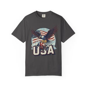 Funny USA Ice Hockey Eagle, USA Champions 2026 Shirt, USA Hockey Shirt 2026, Patriotic Ice Hockey Tee, Funny Sports Unisex T-shirt Graphite