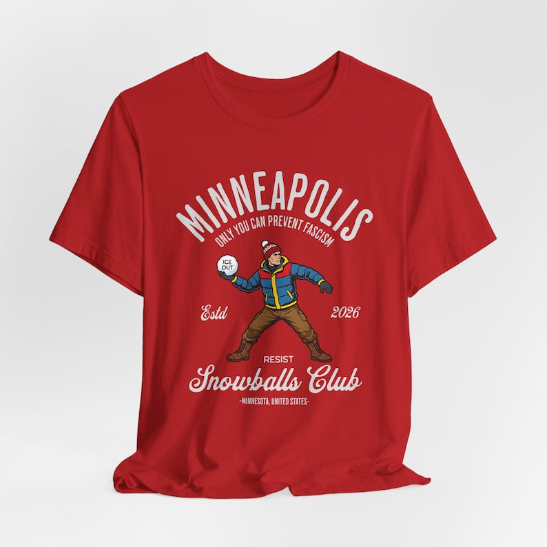 Minneapolis Resist Snowballs Club Shirt, Minneapolis Shirt, Resist Shirt, Snowballs Protest Unisex Tee Red
